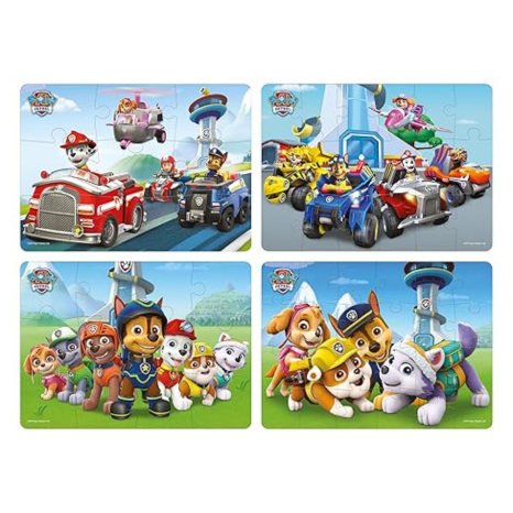 Frank Paw Patrol A Set of 4 Jigsaw Puzzle for Kids Encourage Creative Thinking - 70302