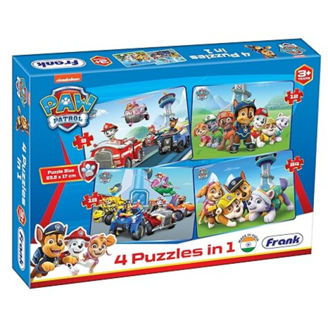 Frank Paw Patrol A Set of 4 Jigsaw Puzzle for Kids Encourage Creative Thinking - 70302