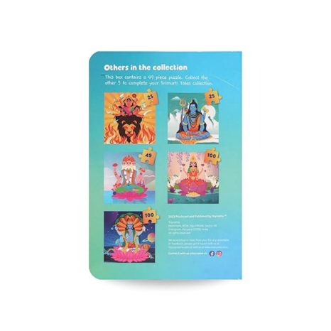 Toynama Educational Toys for Kids Saraswati 49 Pcs Jigsaw Puzzles Ages 3+ Cultural Interactive