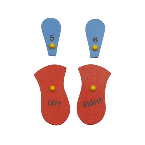 Dreamzberry Wooden Numbers Puzzles for Kids Educational Chunky Foot 1-10 Counting Numbers