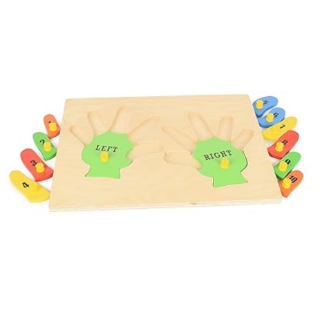 Dreamzberry Wooden Puzzles for Kids Educational Chunky Hand 1-10 Counting Numbers