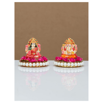 JH Gallery Recycled Material Laxmi Ganesh Idol Showpiece Home Decoration Items