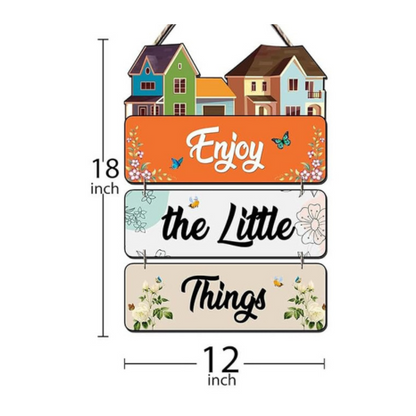 Angel Infinite Enjoy The Little Thing Wall Hanging Wooden Decorative Wall Art Best For Home