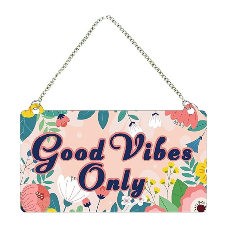 Angel Infinite Good Vibes Only Quote Hanging For Wall Decoration Wooden Wall Decor Item For Gift