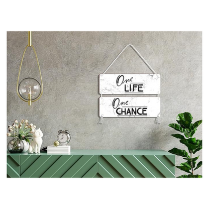 Blue Finch Quotes Wall Hanging Decor Wooden Sign For Home Decor and Living Room Wall