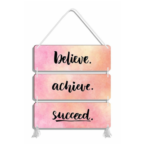 Blue Finch Inspirational Quotes Wall Decor Sign For Office Decor or Wall Hanging Decor