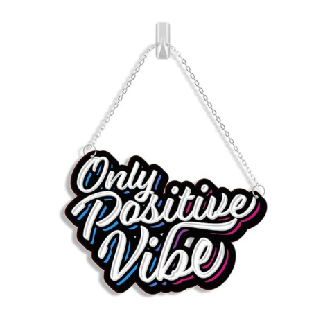 Blue Finch Wall Hanging Decor Positive Vibes Only Home Decor Item For living Room and Bedroom