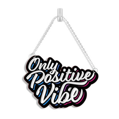 Blue Finch Wall Hanging Decor Positive Vibes Only Home Decor Item For living Room and Bedroom