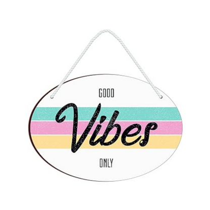 Blue Finch Good Vibes Only Wall Hanging Decorative Item For Home Decor and Living Room Decor