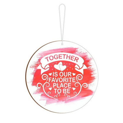 Blue Finch Home Decor Together Is Our Favorite Place To Be Wall Hanging Decor Item