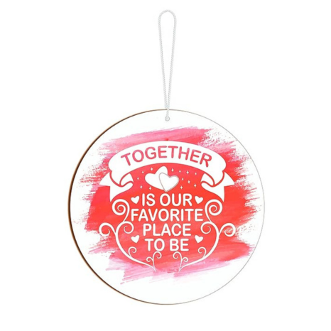 Blue Finch Home Decor Together Is Our Favorite Place To Be Wall Hanging Decor Item