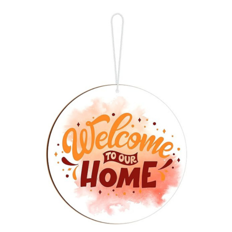 Blue Finch Welcome To Our Home Decor Wall Hanging Sign Decor For Living Room Decoration