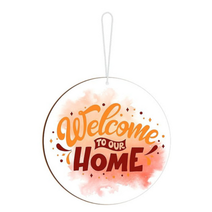 Blue Finch Welcome To Our Home Decor Wall Hanging Sign Decor For Living Room Decoration