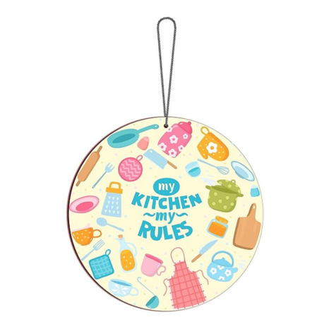 Blue Finch Kitchen Wall Hanging Decor (Multi 7)