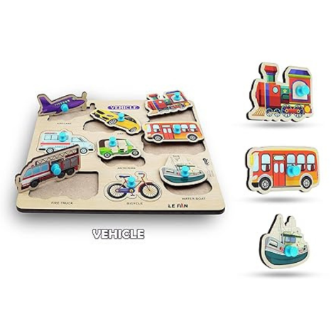 Highroof Transport Wooden Puzzle Kids Games Toys For Kids 3+ Jigsaw Puzzles For Adults Baby Learning