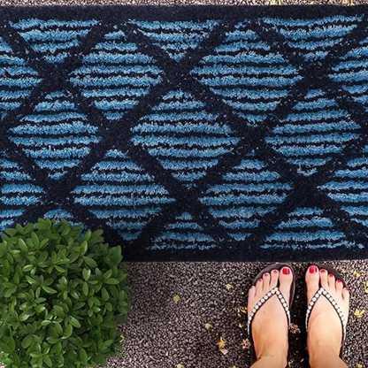 The Home Talk Cotton Bathmats Floor Mats for Kitchen Bathroom Ultra Soft Mats Non-Slip