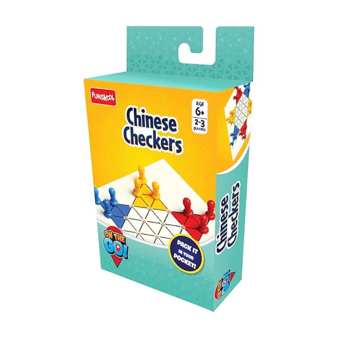 Funskool Games Travel Chinese Checkers Family Games Strategy Board Games Toys for Kids
