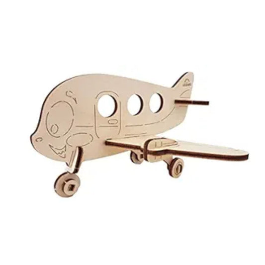 Ugears 3D Wooden Jigsaw Puzzle Games Kids Coloring kit Airplane