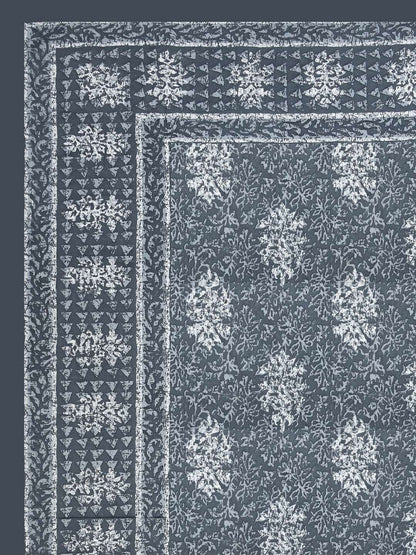100% Pure Cotton Traditional Printed Bedsheet for Double Bed King Size Bedsheet with 2 Pillow Covers