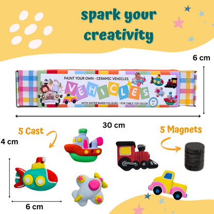 Paint Your Own Vehical Ceramic Magnets