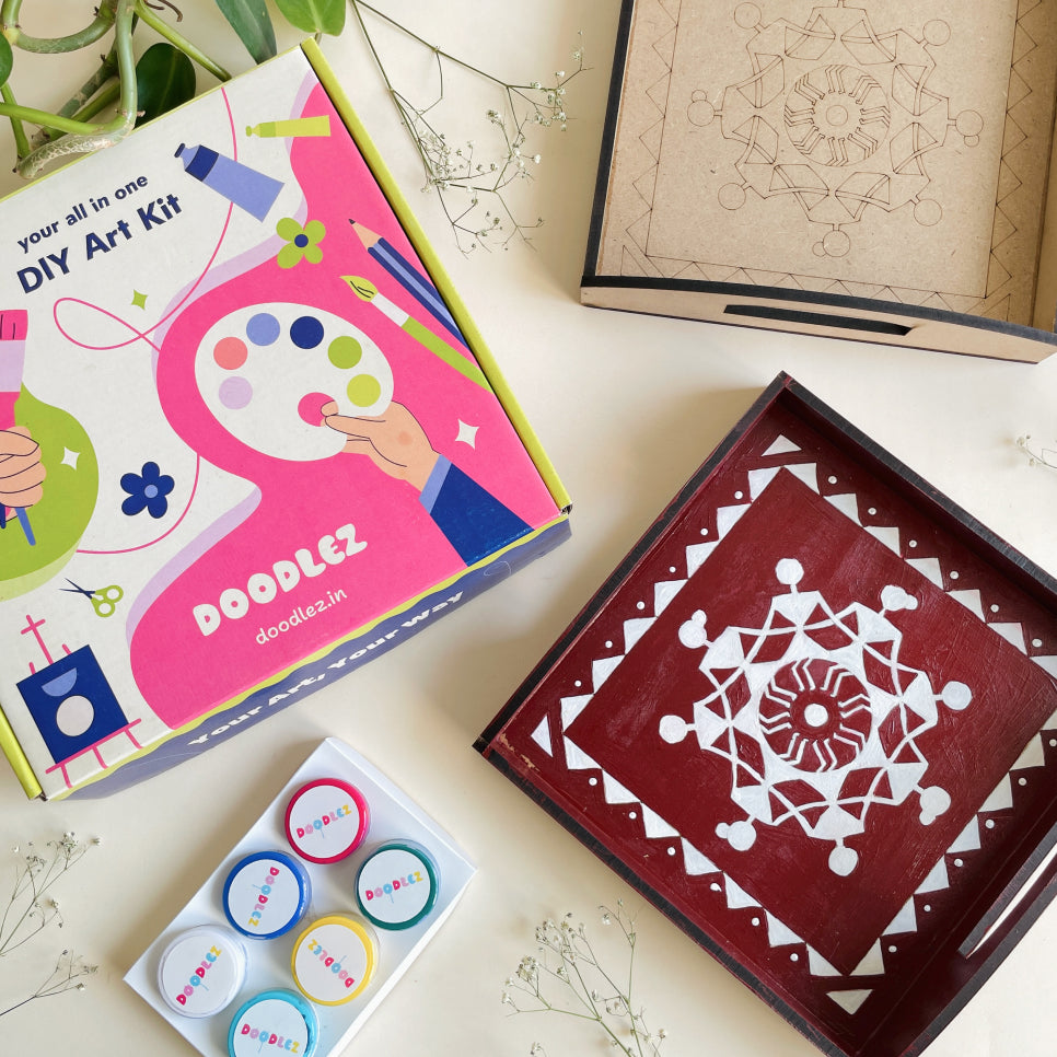 Warli Art Tray Kit