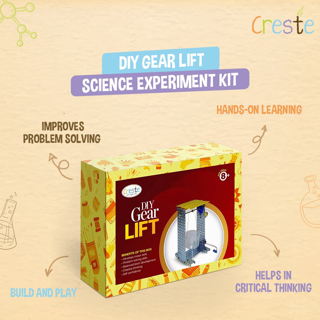 DIY Gear Lift Science Experiment Kit | 8years+