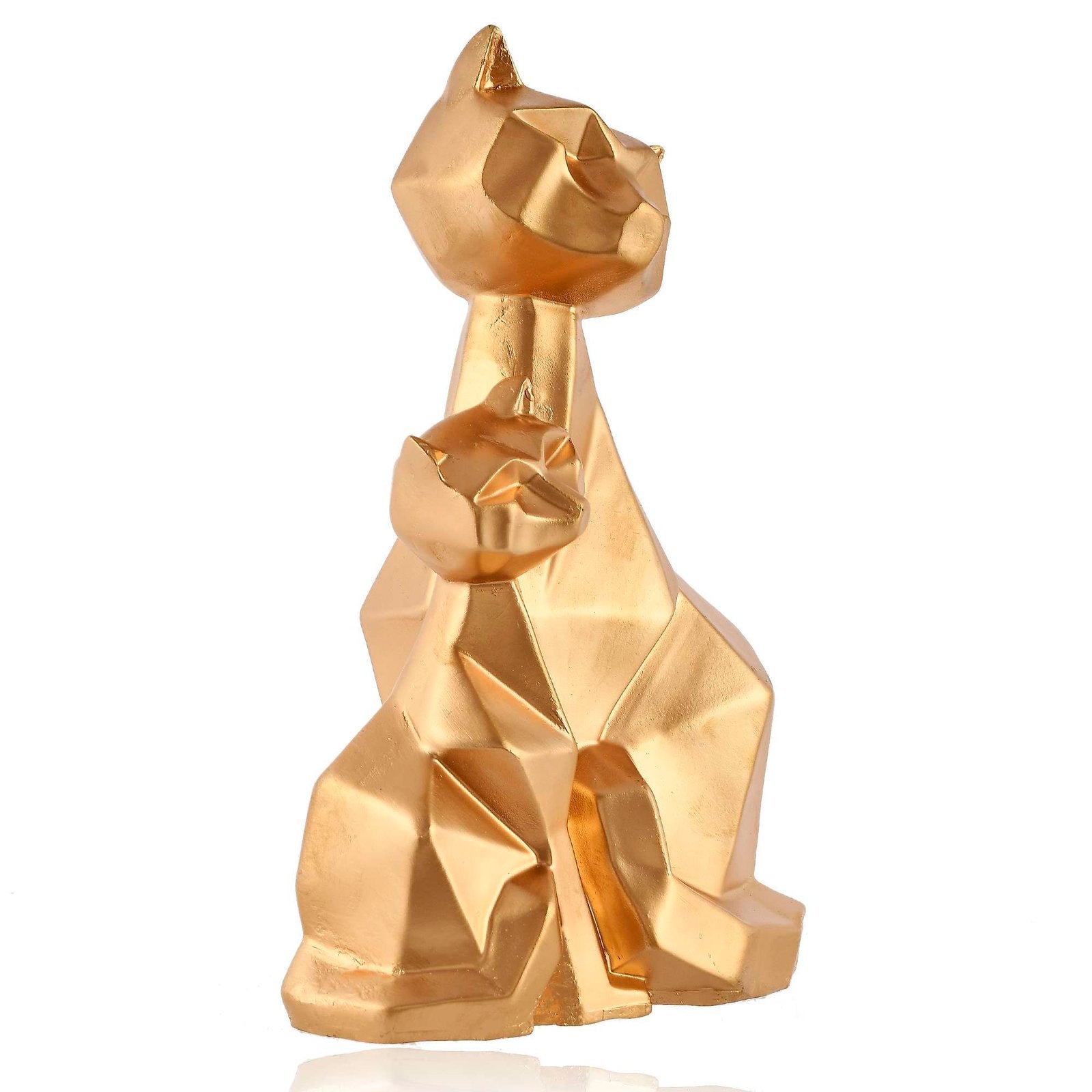 Handcrafted polyresin Cat Family