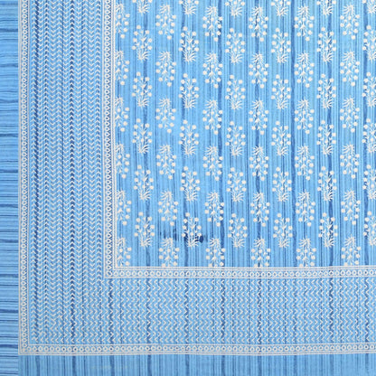 100% Pure Cotton Traditional Printed Bedsheet for Double Bed King Size Bedsheet with 2 Pillow Covers