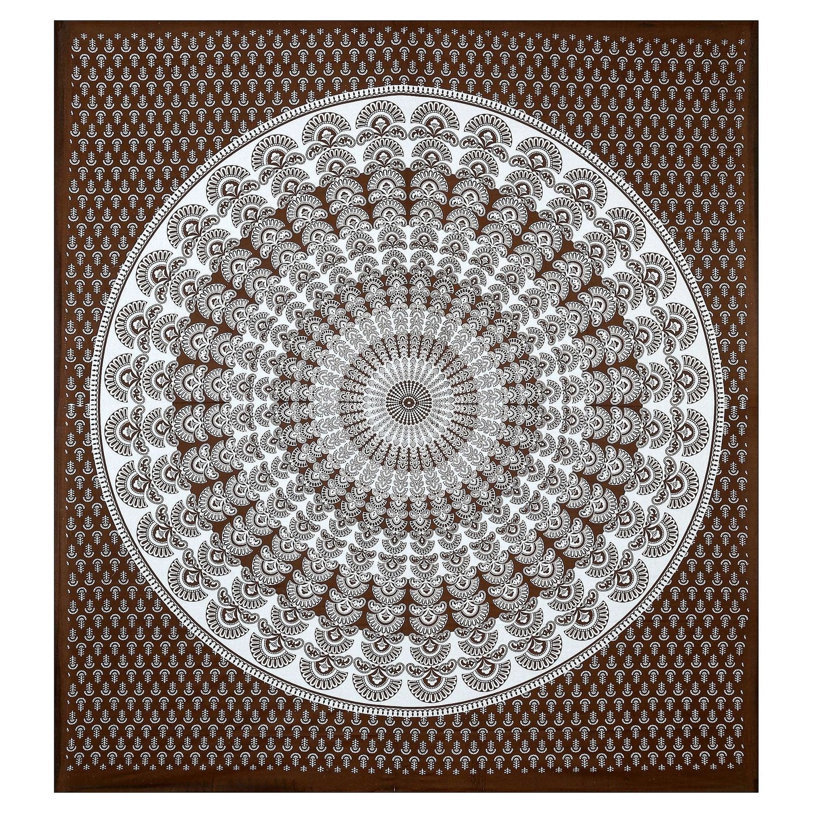100% Pure Cotton Traditional Printed Bedsheet for Double Bed King Size Bedsheet with 2 Pillow Covers