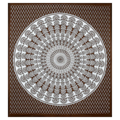 100% Pure Cotton Traditional Printed Bedsheet for Double Bed King Size Bedsheet with 2 Pillow Covers