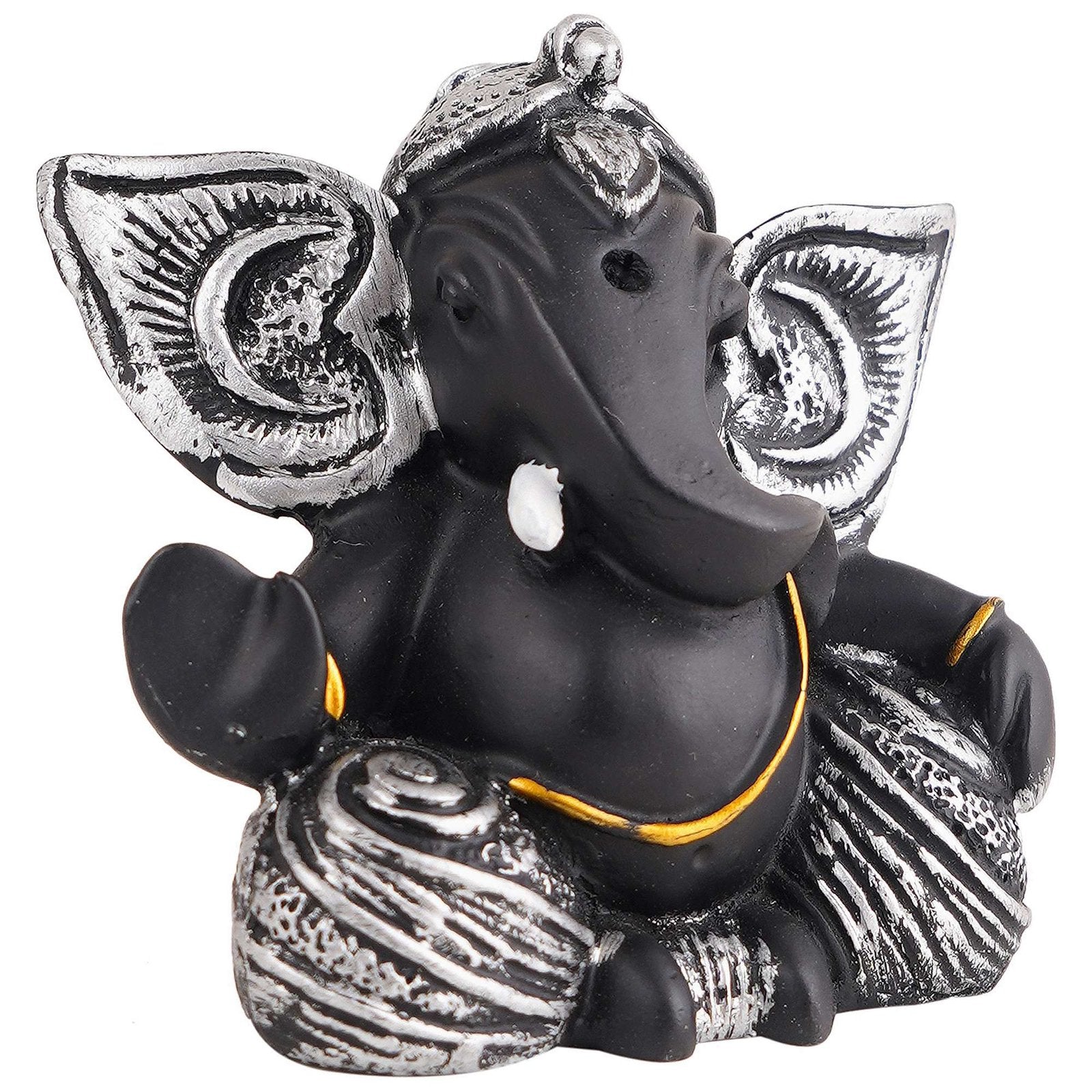 Ganesha Statue Idol Shriganesh Bhagwan Murti / Home, Office Decor / Car Dashboard / Side Table Brass Ganpati / Lord Vinayaka Statue / God of Luck & Success Sculpture / Gift Items