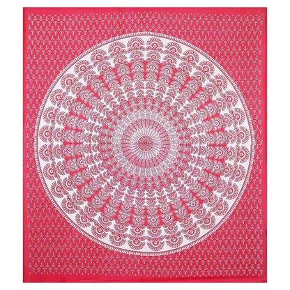 100% Pure Cotton Traditional Printed Bedsheet for Double Bed King Size Bedsheet with 2 Pillow Covers