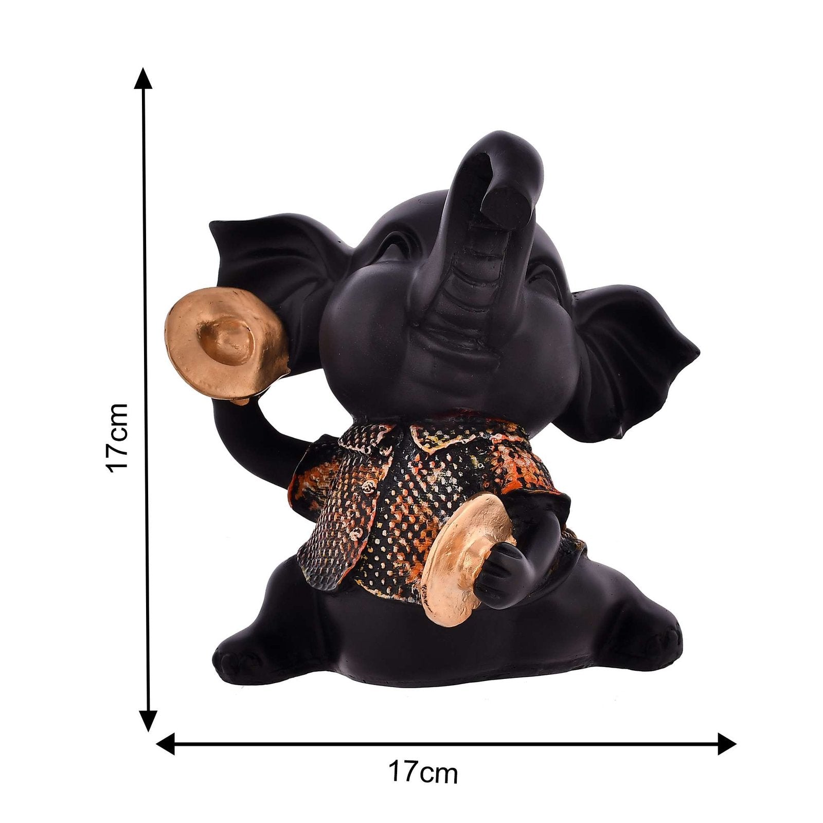 Elephant Playing Musical Instrument Sculpture