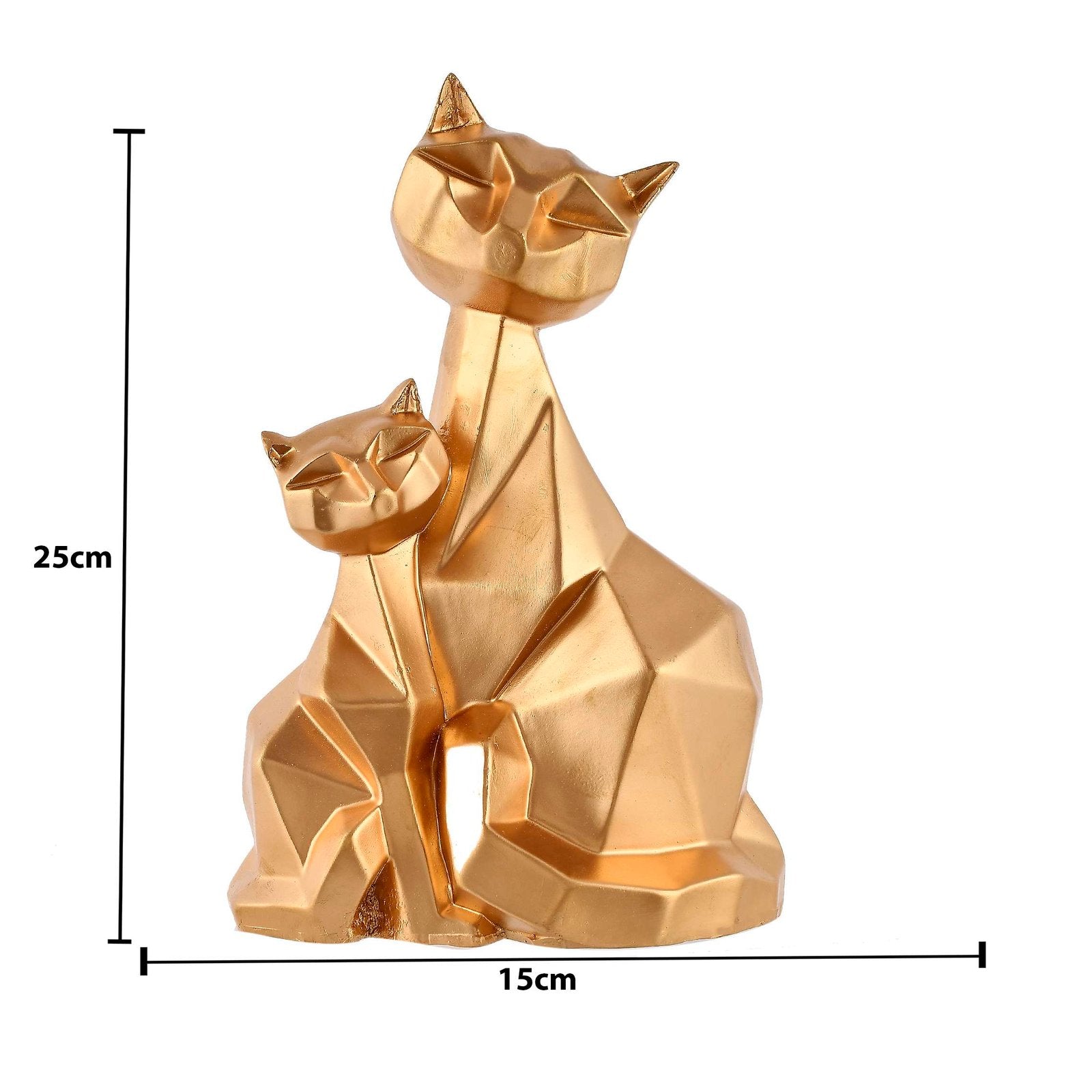 Handcrafted polyresin Cat Family
