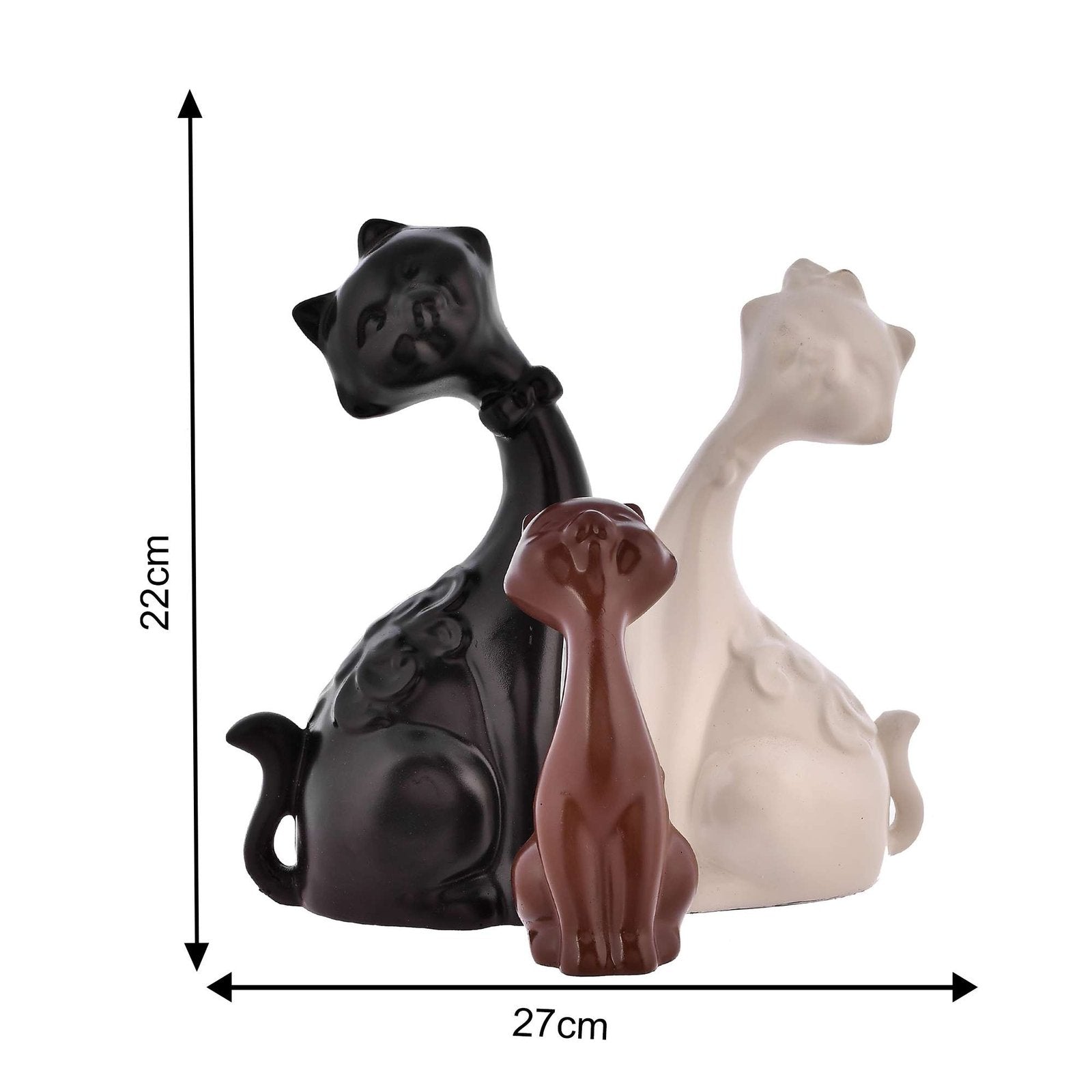 Cat Family Showpiece