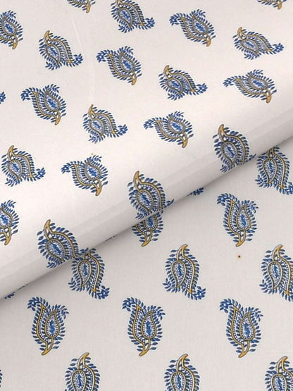 100% Pure Cotton Traditional Printed Bedsheet for Double Bed King Size Bedsheet with 2 Pillow Covers