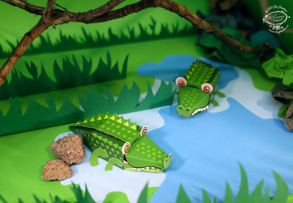Mini Crocodile DIY Animal Paper Craft Kit