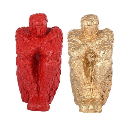 Handcrafted Thinking Mens in Sitting Position