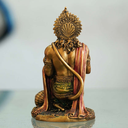 Bronz Sitting Hanuman Statue