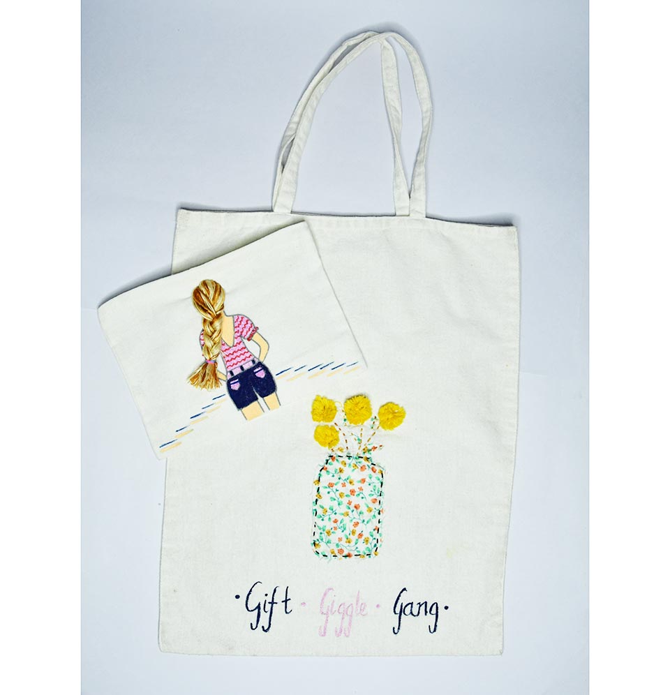 DIY Embroidery Tote and Pouch Kit | 12years+