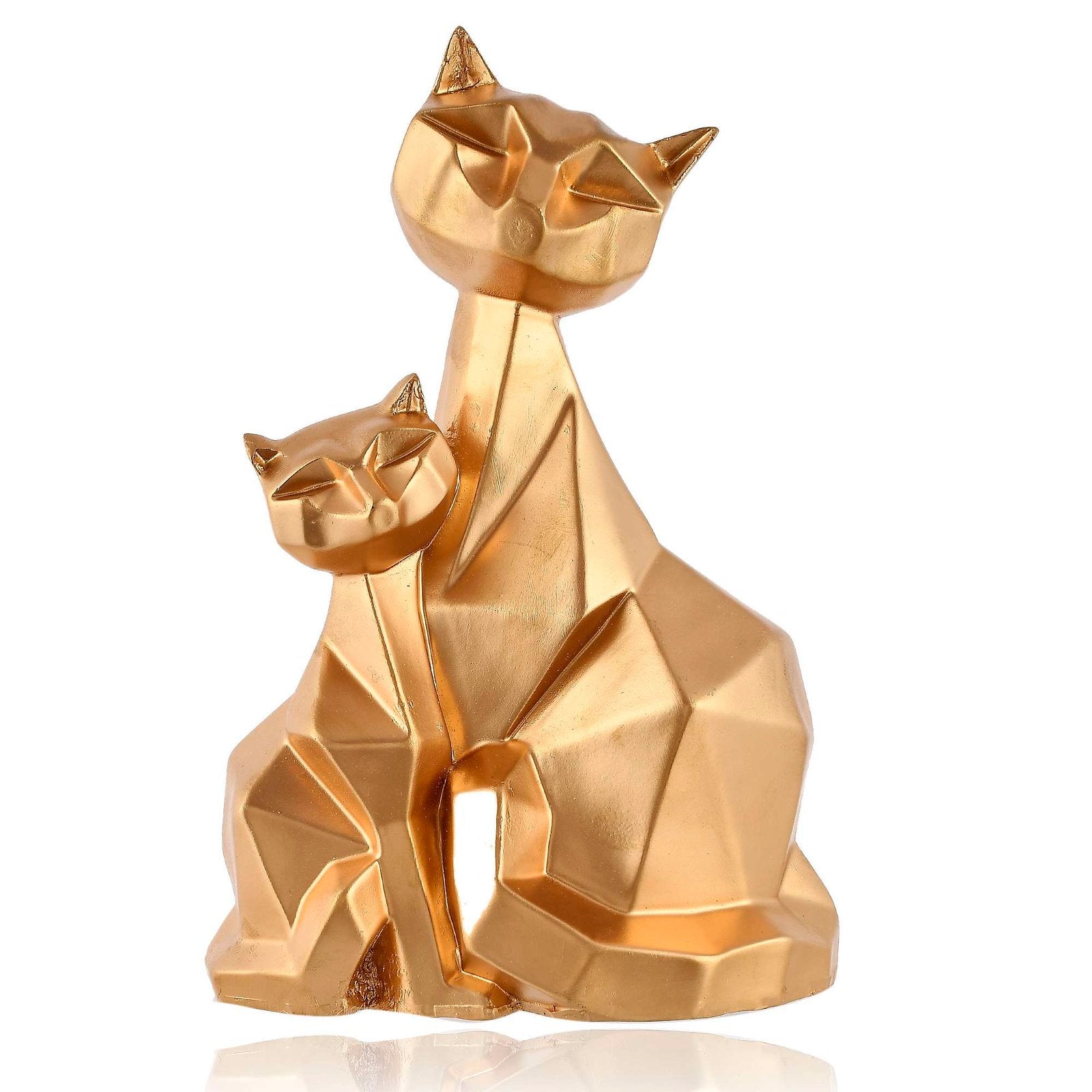 Handcrafted polyresin Cat Family