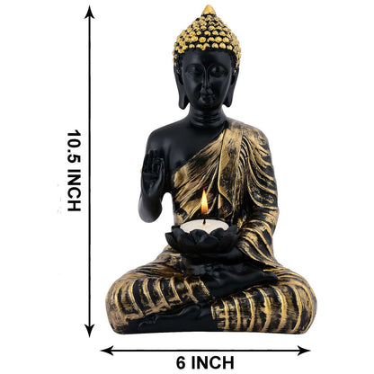 Buddha Idol Statue Showpiece Gift Gifting Item Polystone Home Decor Decoration