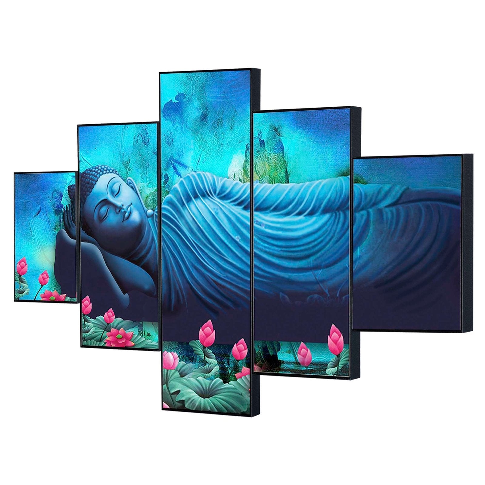 Set Of Five Framed Digital Wall Painting