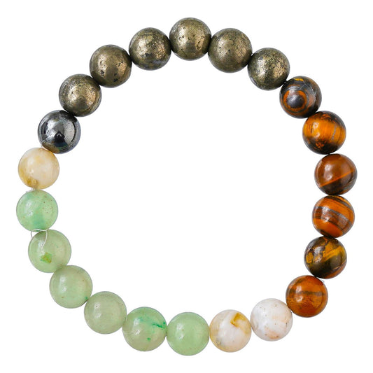 Money Magnet Bracelet for Women Men’s Gifts – Protection Healing Crystal Bracelet – 8mm Gemstone Beaded Adjustable
