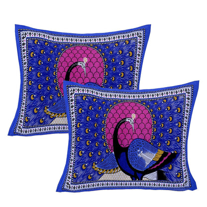100% Pure Cotton Traditional Printed Bedsheet for Double Bed King Size Bedsheet with 2 Pillow Covers