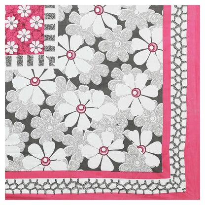 100% Pure Cotton Traditional Printed Bedsheet for Double Bed King Size Bedsheet with 2 Pillow Covers