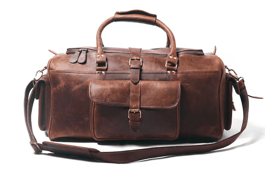 CraftShades Leather Duffle Bag – Elegance and Functionality in One