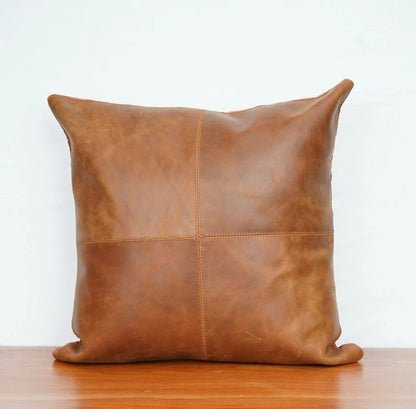 100% buffalo Leather sofa Cushion cover