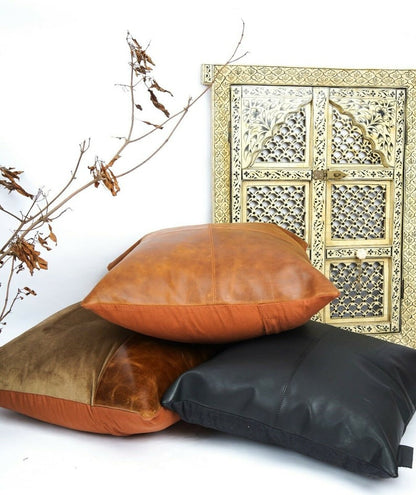 100% buffalo Leather sofa Cushion cover