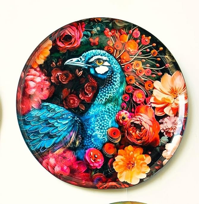 Ritualistic Pakshi Wall Plates for Home Decoration Wall Decor Items for Living Room Set of 5